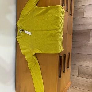Banana Republic Lime Green Crew Neck Sweater